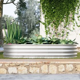 6x3x1ft Raised Garden Bed Kit, Galvanized Planter Raised Garden Beds for Outdoor for Vegetables,Flowers &Herbs, Heavy Duty, Rust-Resistant