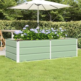 Planter Green 62.99 x 31.50 x 17.72 in Steel