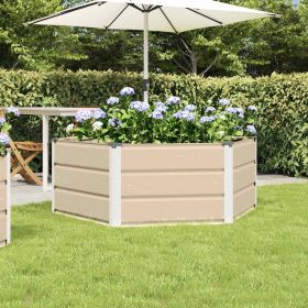 Planter Ivory 50.79 x 50.79 x 17.72 in Steel