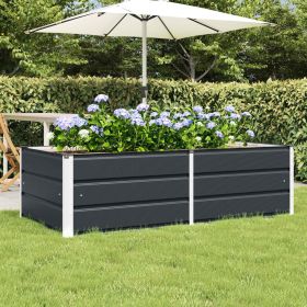 Planter Anthracite 62.99 x 31.50 x 17.72 in Steel